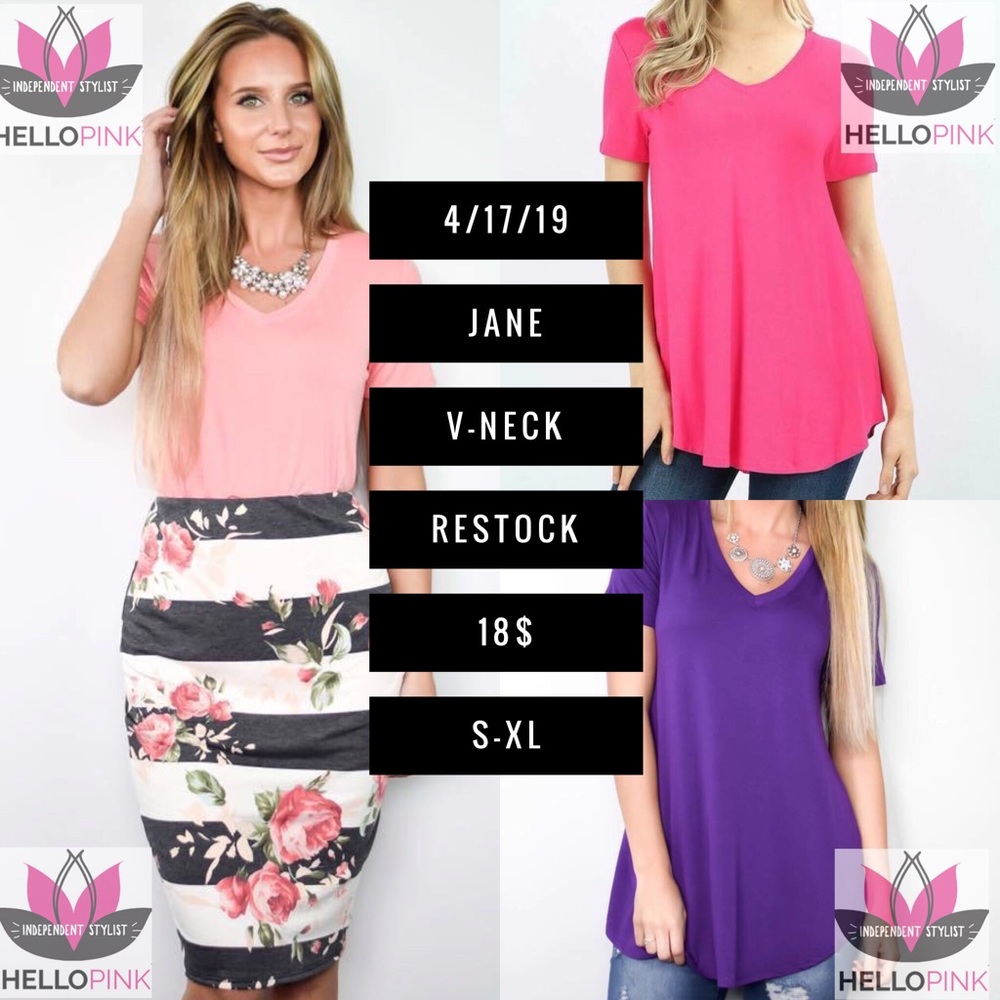 Boutique V neck tee